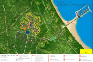 Camping Happy Beach aluekartta, ladattu 11.1.2026